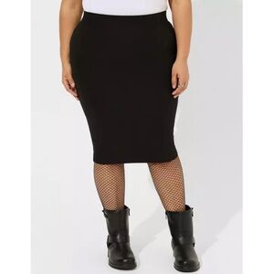 Torrid Midi Studio Luxe Ponte Pencil Skirt